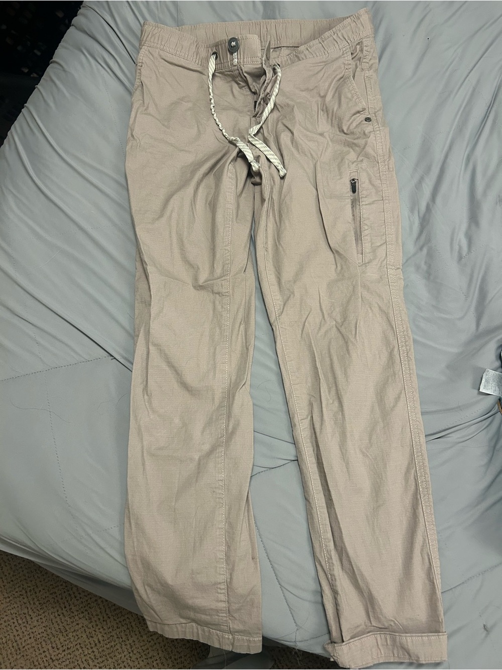 Womens Vuori Ripstop Pants Drawstring Cargo Pants - mauve
